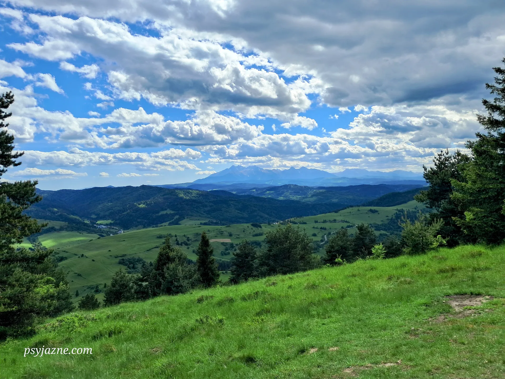 Wysoki Wierch widok na Tatry